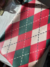 钟爱一生圣诞节装饰桌布防水免洗TPU餐桌布长方形茶几台布绿格137*180cm 实拍图
