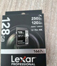 雷克沙（Lexar）128GB SD存储卡 U3 V30 佳能索尼富士尼康相机高速SD卡 读205MB/s 写140MB/s 4K超清录制 SD银卡 实拍图