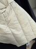 鸭鸭（YAYA）佟丽娅同款轻薄羽绒服女新款冬季短款圆领内胆修身时尚薄外套男 米白色【女款无领】 XL 【建议115-125斤】 实拍图