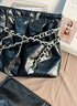CHARLES&KEITH子母链条大容量流浪包托特包单肩斜挎包女包新年礼物CK2-40671449 【L号】Noir黑银 L 实拍图