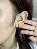 芯奢S999足银耳环女士2025新款养耳洞素圈耳圈耳钉纯银设计高级感耳饰 单只12MM【建议拍2只】 实拍图