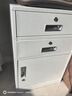 双将文件柜铁皮柜办公室桌下抽屉储物柜矮柜资料收纳边柜带锁小柜子 65高二抽白色 0.5mm标准款 实拍图