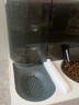 OIMG猫碗自动喂食器智能喂猫粮水二合一款投喂宠物定时猫碗喝水吃饭 灰色豪华-插电活水循环+不锈钢碗 循环活水 实拍图