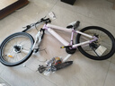 凤凰（Phoenix） 上海凤凰山地自行车成人男士女式学生变速宽胎越野赛车公路单车 钢架辐条轮紫【省力全轴承】 26寸24速【参考:158-188cm】 实拍图