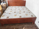 千禧盛世实木床金花梨木仿古双人床中式雕花大床古典卧室家具 花梨木实木床+床头柜*1 1.5*2.0m【全榫卯款】 实拍图