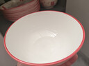 祥云福气简约碗碟套装家用陶瓷餐具米饭碗面碗菜盘碗盘套装 祥云纳福8碗【5英寸】 实拍图
