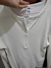 优衣库女装罗纹亨利领T恤/长袖修身短款内搭打底479591 487908 487908/01乳白色 L 实拍图