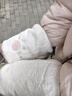 咕咕象（guguxiang）袖套女冬季套袖工作防脏可爱护袖学生儿童短款手袖羽绒服袖头 白色1双（31906) 普通款 实拍图
