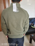 JEEP SPIRIT吉普半拉链卫衣男春季韩版立领针织衫男潮流上衣 橄榄绿 XL 实拍图