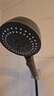 四季沐歌（MICOE）黑色增压淋浴花洒喷头套装 浴室淋浴头花洒手持花洒三件套HS125 实拍图