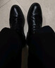 回力官方牛皮皮鞋男2025冬季加绒正装鞋商务男鞋 黑色（3044） 43 实拍图