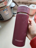 富光 保温杯高档男女316不锈钢学生便携泡茶大容量水杯年货礼品定制 枪灰450ml【316内胆】 实拍图
