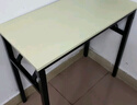 折叠桌电脑桌家用学习桌办公培训面试会议长桌地摊桌弹簧双层桌子 长80宽40高74cm(单层单桌) 实拍图