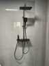MAGTOTO官方恒温淋浴花洒套装全铜主体枪灰家用数显空气注入花洒全套喷头 6332-枪灰【四档冷热】花洒套装 实拍图