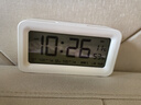 得力（deli）儿童节充电电子闹钟背光家用学生儿童温湿度计床头钟开学升学必备白 LE103A开学必备新年礼物 实拍图
