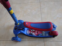 迪士尼（Disney）儿童滑板车3-6-12岁可坐二合一划板车闪轮男女童玩具车漫威蜘蛛侠 实拍图