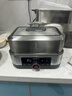 东菱（Donlim）电蒸汽锅双层不锈钢家用大容量蒸煮一体多功能锅蒸笼箱自动保温可预约中式料理锅 新年会礼物品 DL-1005A双层简配（无汽锅） 实拍图