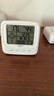 德力西电气（DELIXI ELECTRIC）家用室内温度计带笑脸婴儿房闹钟计时电子数显温湿度计温度表 实拍图