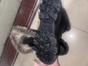 全洲狼 雪地靴男冬季新款东北棉鞋男大码抗寒防水加绒保暖轻便防滑靴子 黑色棉鞋-升级版 加绒 42 (260mm) 实拍图