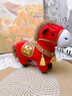 每束2026年马年吉祥物公仔毛绒玩具生肖马玩偶新年礼物年会礼品定制 马上有钱红25cm 实拍图