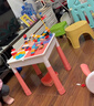 星涯优品儿童玩具积木桌大颗粒多功能男女孩可增高学习餐桌3-6岁生日礼物 实拍图