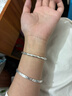 顺庆银楼S9999足银手镯女竹节手镯年轻款银镯子新款银饰送好友开学礼物 竹报平安银手镯约20克+证书 实拍图