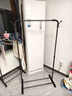 租房神器 简易晾衣架落地室内家用卧室双杆衣帽架挂衣架阳台衣服 85cm-单杆黑【底部置物】 实拍图