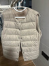 MUJI女式 轻量羽绒便携式 背心 女士羽绒服  烟熏粉色5A L 实拍图