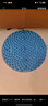 TEEIS德国指压板脚底按摩脚垫穴位疏通脚心仿鹅卵石圆形垫慢跑 烟雨蓝 【升级圆形直径55cm】 实拍图