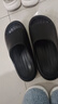 朴西新款EVA踩屎感厚底拖鞋女士居家室内情侣拖鞋男 黑色 46-47 实拍图