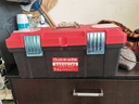 【万人同抢】家用多功能五金收纳箱手提电工工具箱车载维修配件箱 【卡扣不锈钢.红龙】20寸加厚（不含工具） 复工爆品 实拍图