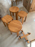 源氏木语 实木餐桌现代简约家用饭桌北欧小户型餐厅桌子橡木 原木色餐桌1.2米+ 圆弧餐椅*4 实拍图
