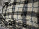 优衣库男女装法兰绒格子衬衫长袖衬衣薄外套481225 481225/30浅米色 2XL 实拍图