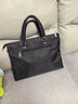 袋鼠商务公文包男士手提包单肩包斜挎包办公通勤14英寸笔记本电脑 黑色 实拍图