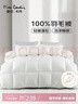皮尔卡丹 暖绒抗菌 100%羽毛被加厚被子 双人冬被 6斤 200*230cm 白色 实拍图