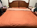 京东京造意式瓷磨四件套 60支长绒棉磨毛A类100%纯棉全棉床单被套床上冬天保暖单双人1.5m枫叶棕 实拍图