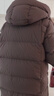 坦博尔羽绒服女中长款可脱卸帽宽松保暖百搭外套530558V 巧克力 165  实拍图