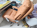 顾全电脑椅人体工学椅真皮办公椅可躺久坐舒适老板椅家用C570棕皮 实拍图