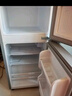 奥克斯小冰箱家用小型迷你冷藏冷冻两用出租房宿舍用节能省电寝室办公室电冰箱 【升级净化去味】42A156DW银【节能省电】 实拍图