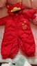 巴拉巴拉婴儿连体衣羽绒服宝宝男童女童2025新款冬装外出哈衣爬服造型拜年 实拍图