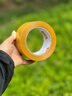 得力(deli)高品质透明黄封箱胶带打包 60mm*100y*48μm  24卷整箱装 封箱器 办公用品 JD420 实拍图