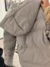 鸭鸭（YAYA）蓄热短款羽绒服女2026年冬季新款时尚休闲宽松加厚保暖小个子外套 浅灰色 M (建议110-125斤) 实拍图