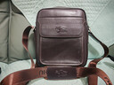 萨奇袋鼠（SAQIDAISHU）男士单肩包斜挎包商务男包休闲小挂包新款公文包时尚迷你小背包男 棕色中号 实拍图