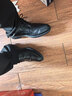 红蜻蜓真皮男鞋秋冬舒适商务休闲皮鞋高级正装德比鞋婚鞋WTA7376黑色41 实拍图