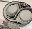 索尼（SONY） WH-1000XM4 头戴式无线耳机 蓝牙降噪耳机 网课游戏适用耳麦礼物送男女友学生 铂金银 实拍图