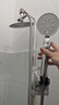Rosecret【德国】增压淋浴花洒喷头全套强劲家用多功能洗澡手持莲蓬喷头 银色-单喷头+1.5米防爆软管+支架丨浴室浴霸一整套 硅胶出水孔密集大出水量畅享淋浴 实拍图