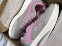 轩途诗女鞋夏季透气网面摇摇鞋休闲鞋女韩版增高厚底松糕鞋子女运动鞋 网面灰粉色 40 实拍图