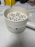 美的（Midea）电煮锅 小电锅 电蒸锅 宿舍小锅多功能锅辅食锅 1.6L学生寝室一体泡面小火锅电煮锅XZE2017 配蒸笼 实拍图