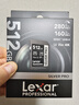 雷克沙（Lexar）512GB SD存储卡 C10 U3 V60 4K相机内存卡 读280MB/s 写160MB/s 捕捉光影（1667x升级版） 实拍图