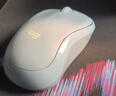 罗技（Logitech）M221 轻音鼠标 无线鼠标 办公鼠标 对称鼠标 带无线微型接收器 雾霭蓝 实拍图